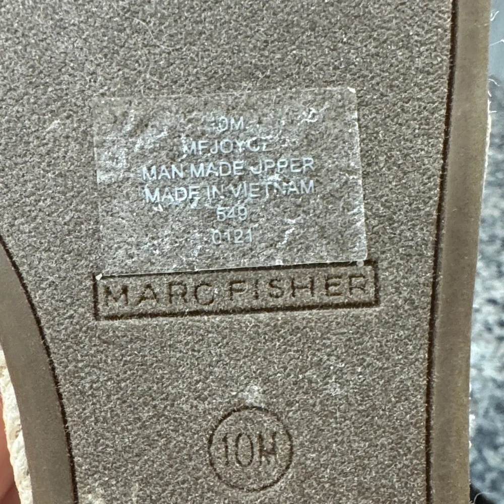 Marc Fisher White platform Espadrilles EUC 10 - Picture 13 of 15